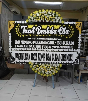 Papan Bunga di Rs Fatmawati